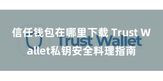 信任钱包在哪里下载 Trust Wallet私钥安全料理指南