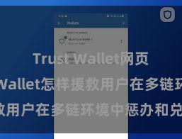 Trust Wallet网页版 Trust Wallet怎样援救用户在多链环境中惩办和兑换财富？